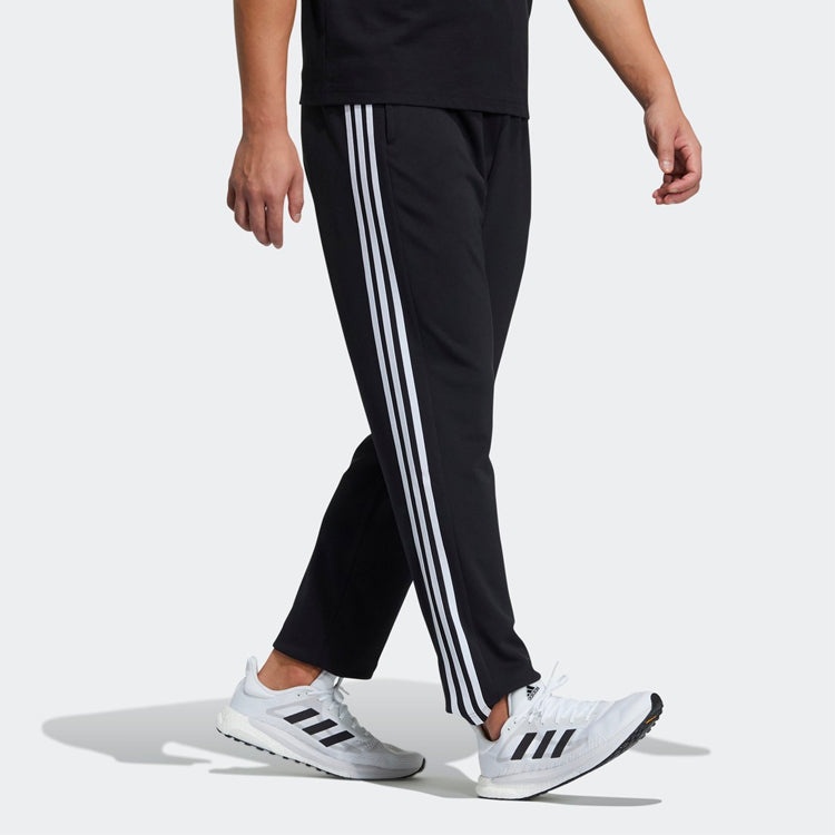 adidas M Mh 3st Wu Pnt Side Stripe Logo Casual Sports Long Pants Black GN0822 - 4