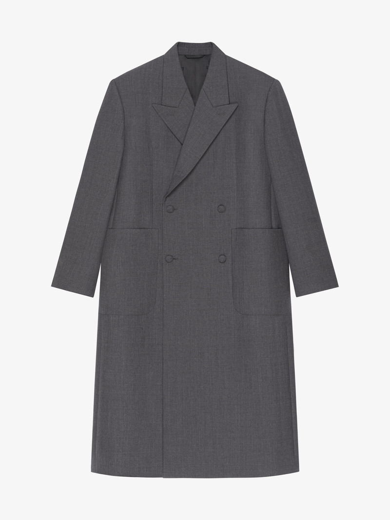 OVERSIZED DOUBLE BREASTED COAT IN WOOL 1