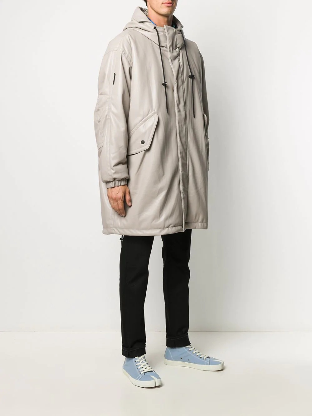 laminated finish raincoat - 3