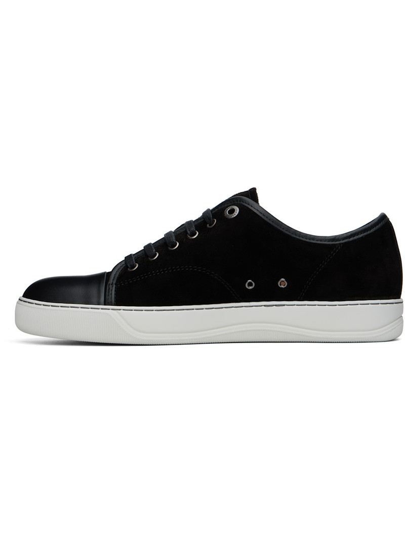 Lanvin Black DBB1 Leather & Suede Sneakers outlook