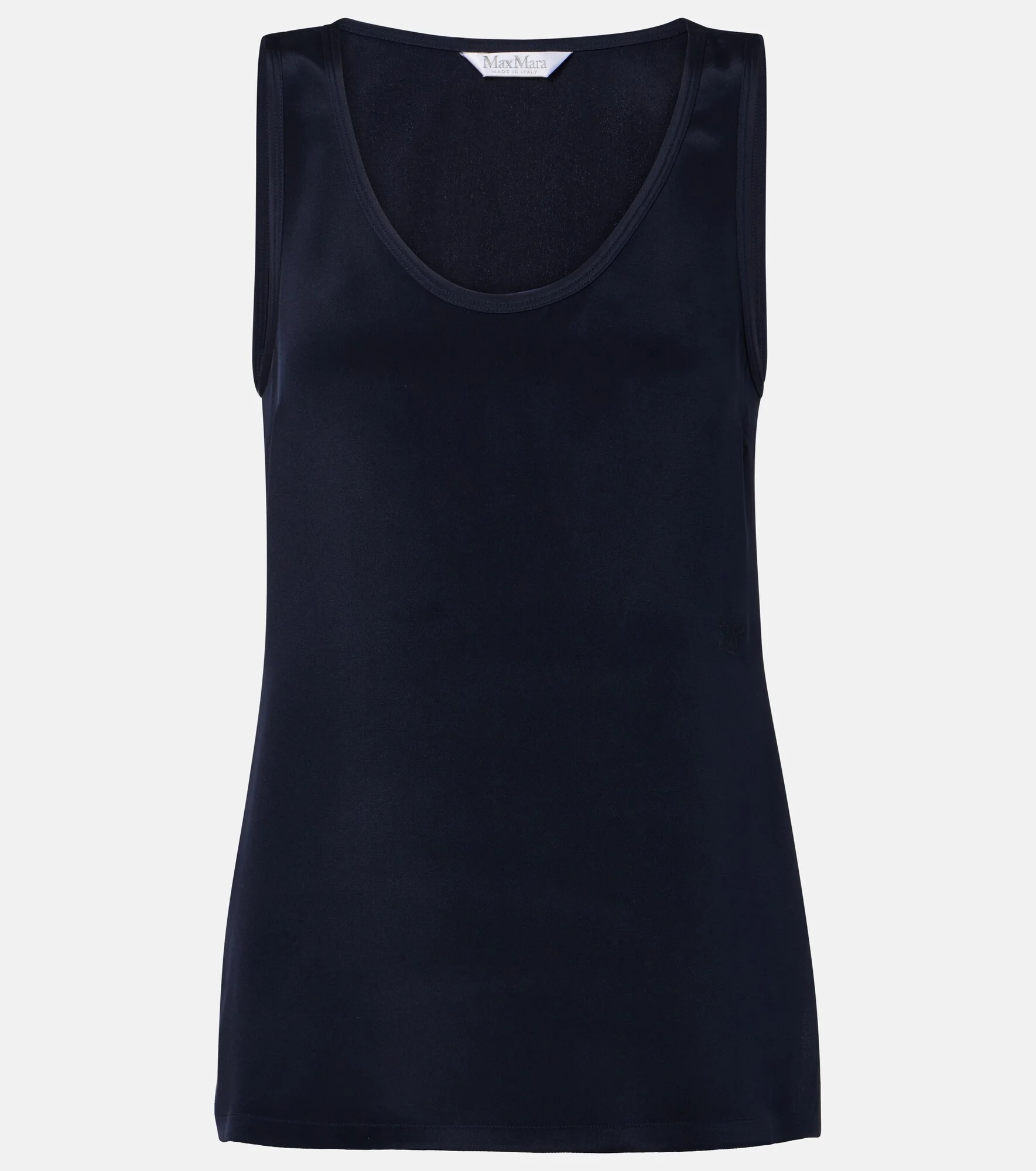 Silk crêpe de chine tank top - 1