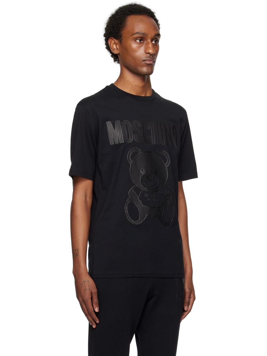 Black Teddy Mesh T-Shirt - 2