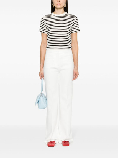 MSGM mid-rise tailored trousers outlook