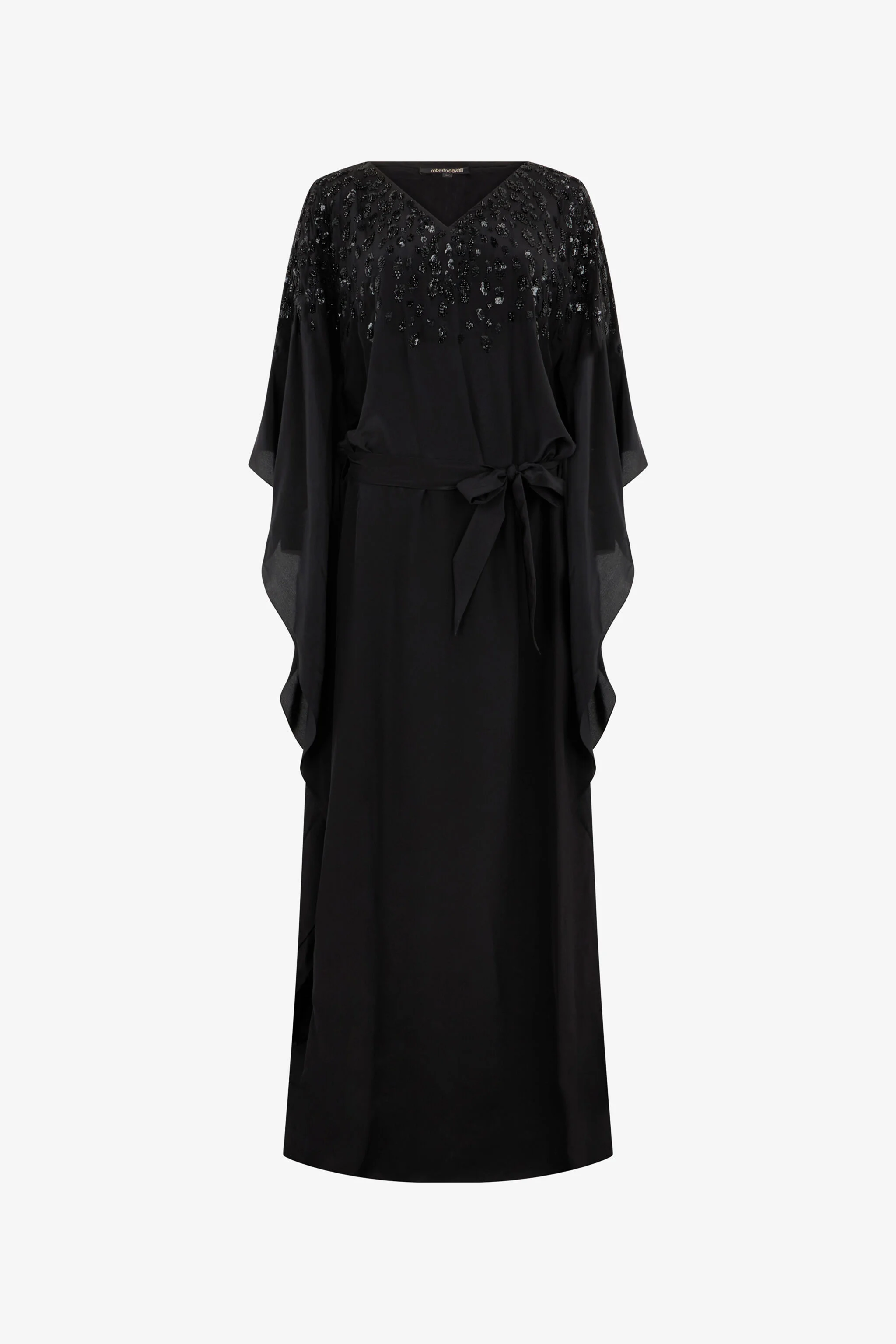 Silk Maxi Dress with Embellished Detail - 1