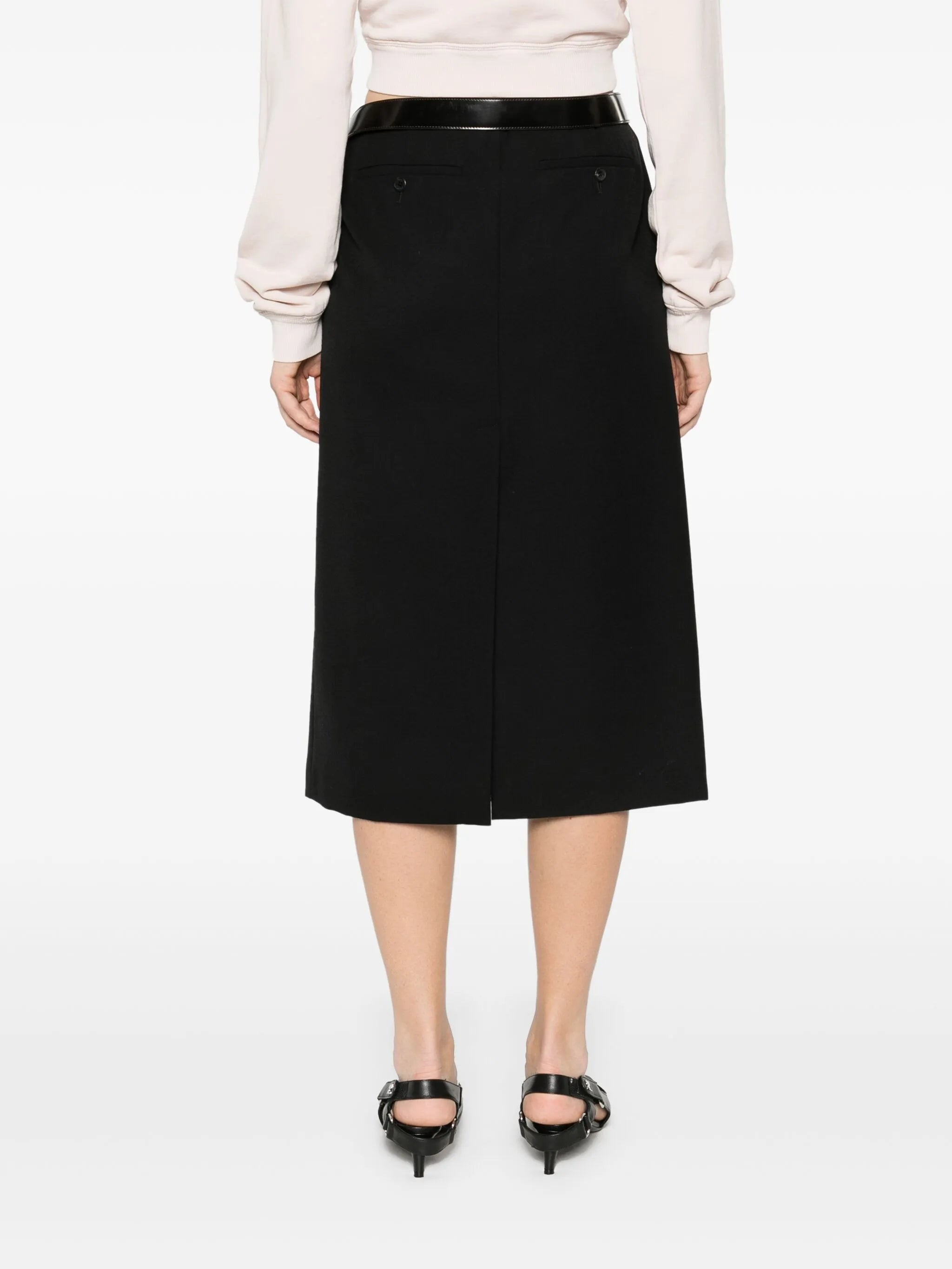 Belted Midi Skirt - 4