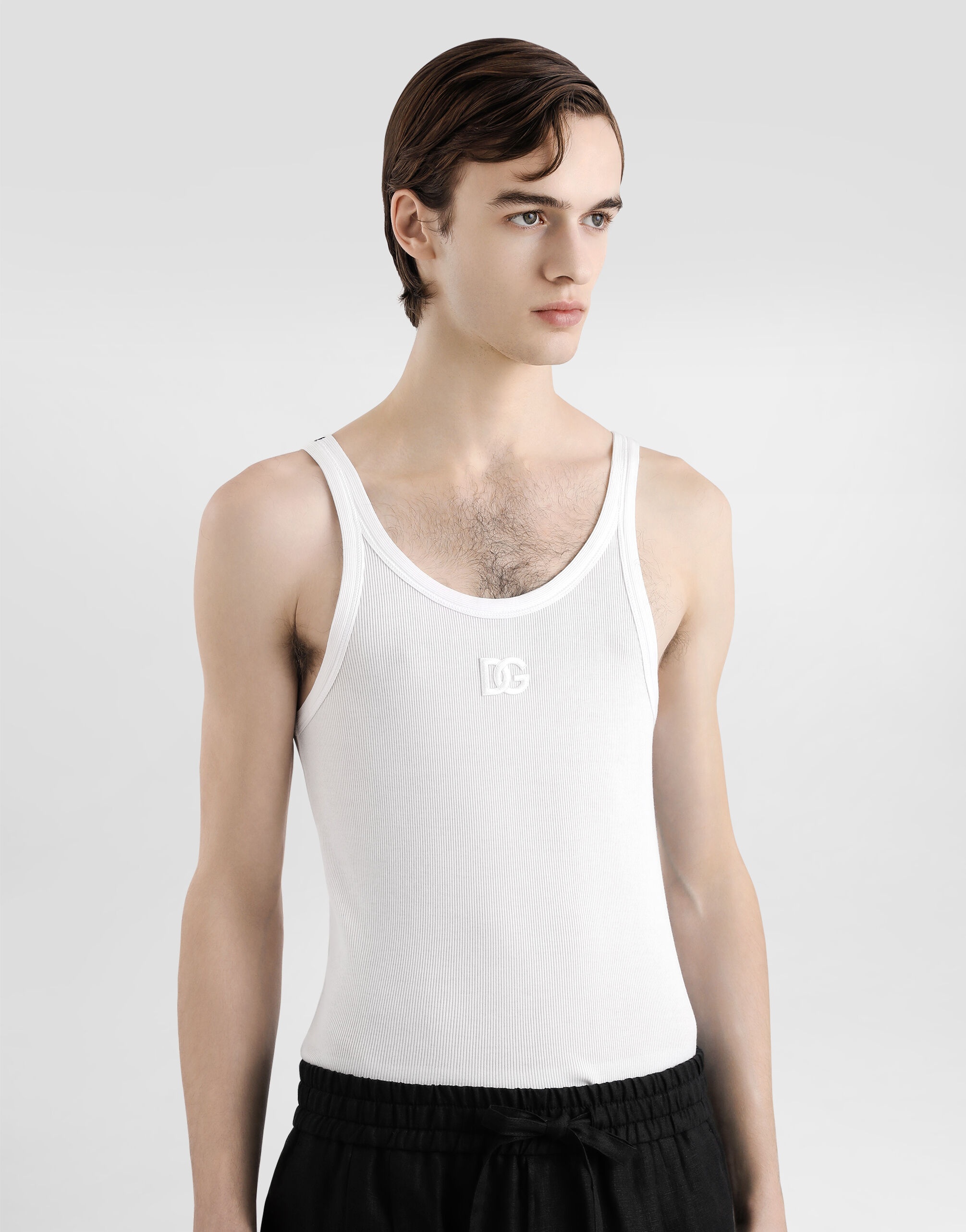 Cotton tank top with embroidery - 4