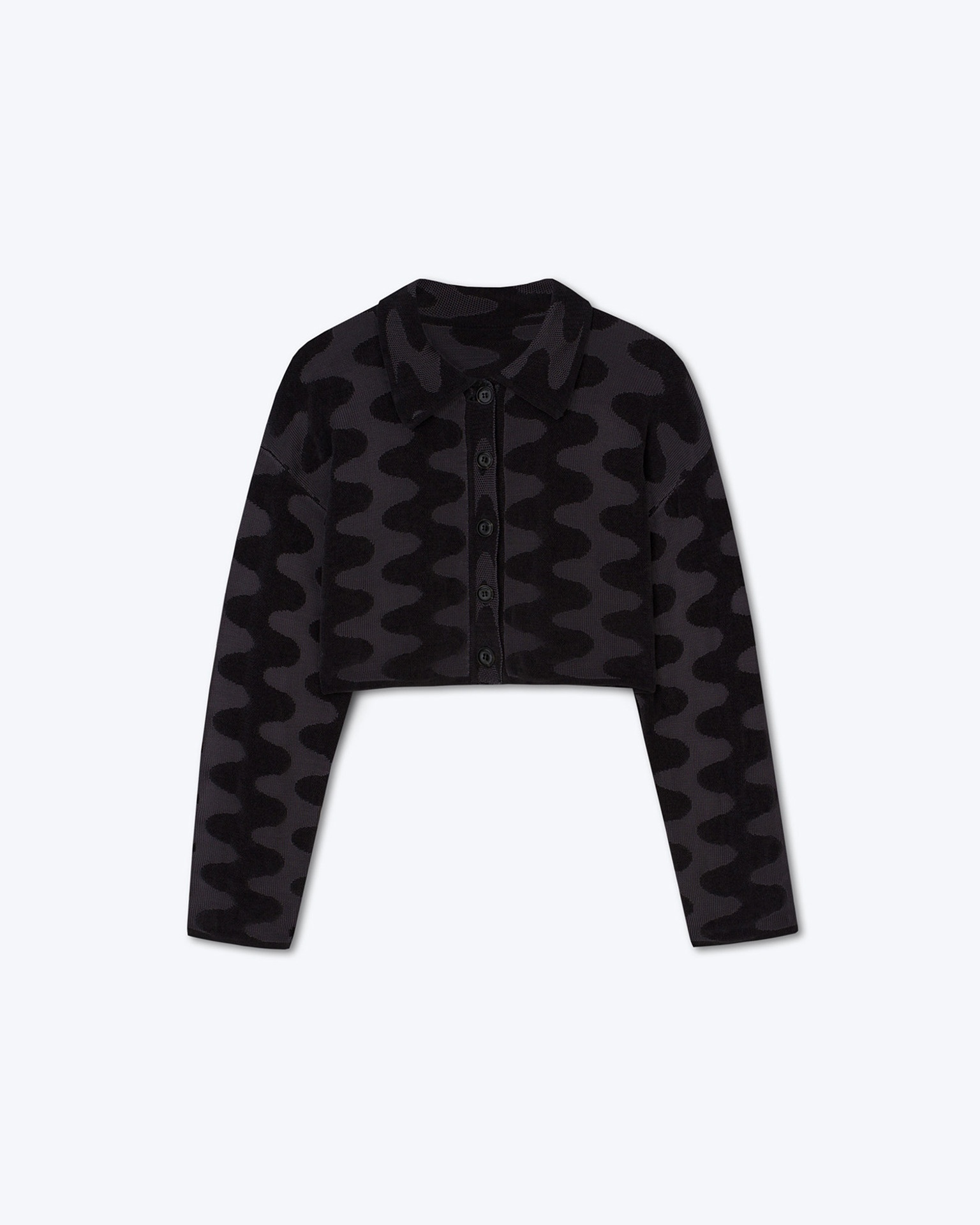 ZEFA - Cropped jacket - Charcoal - 1