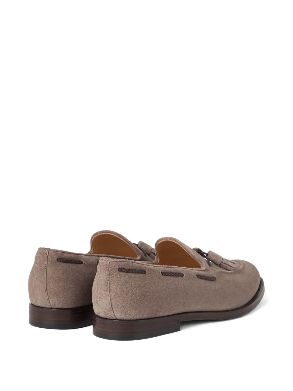 tassel suede loafers - 3