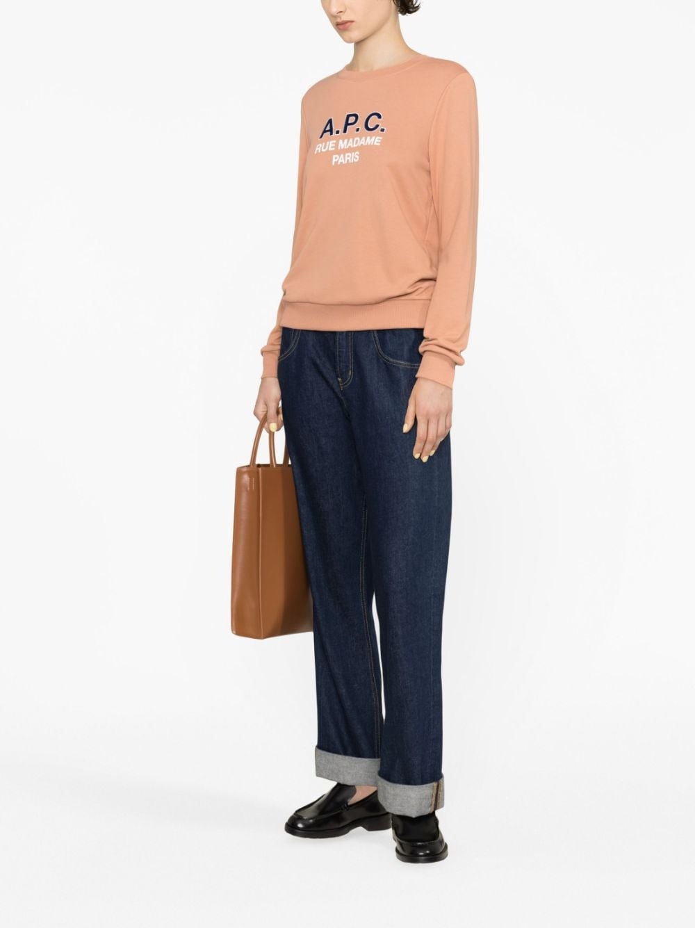 Madame logo-print cotton sweatshirt - 4