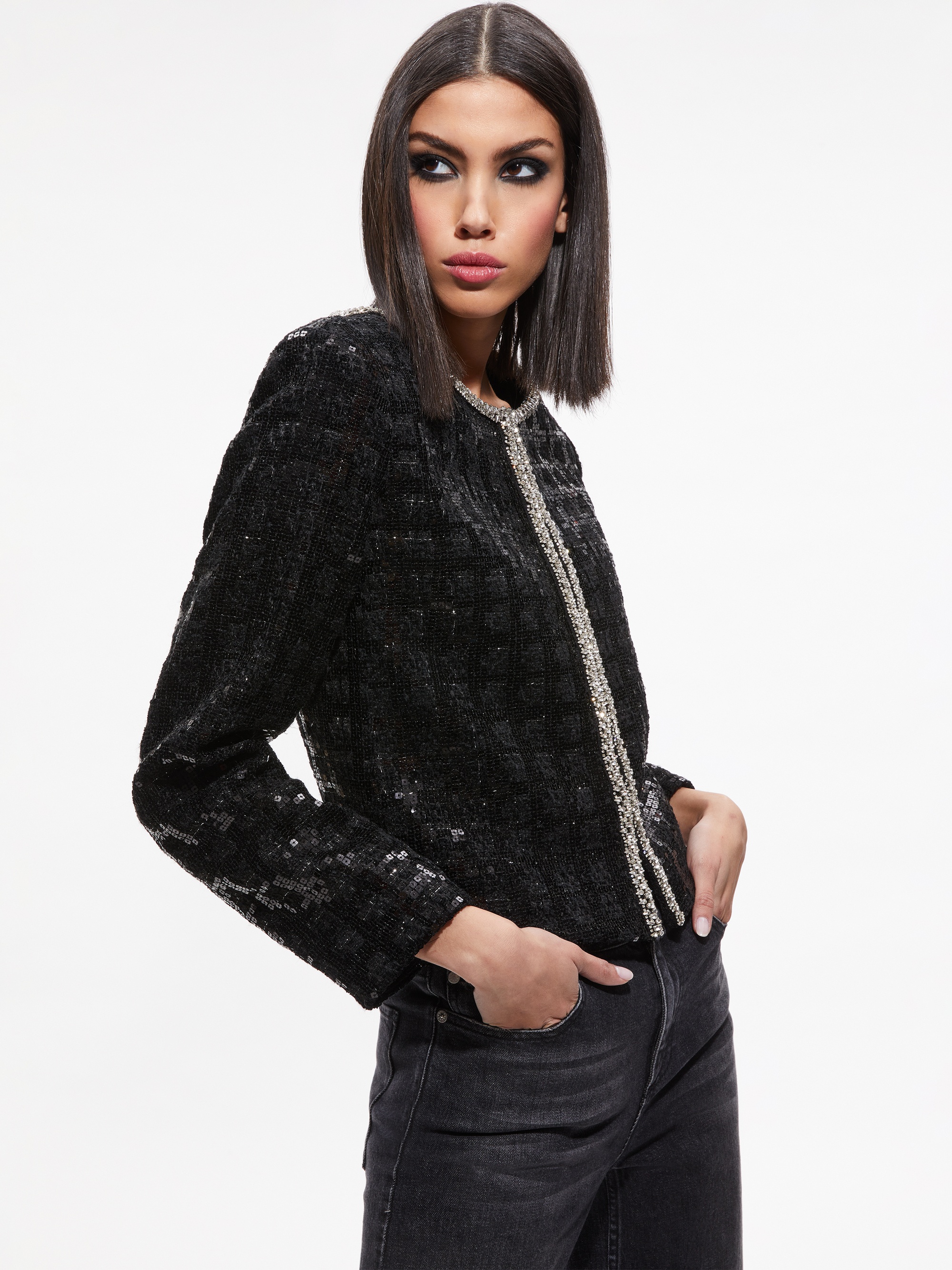 KIDMAN SEQUIN TWEED JACKET - 2