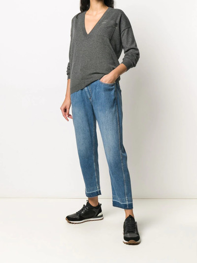 Brunello Cucinelli cashmere V-neck jumper outlook