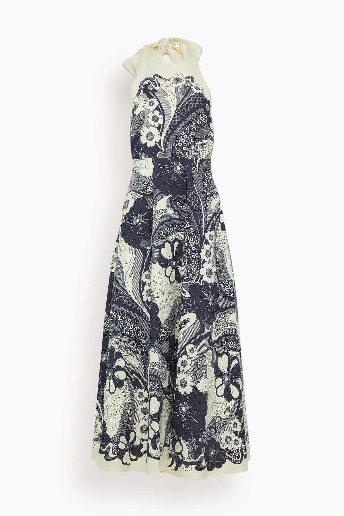 Mickey Midi Dress in Navy - 1