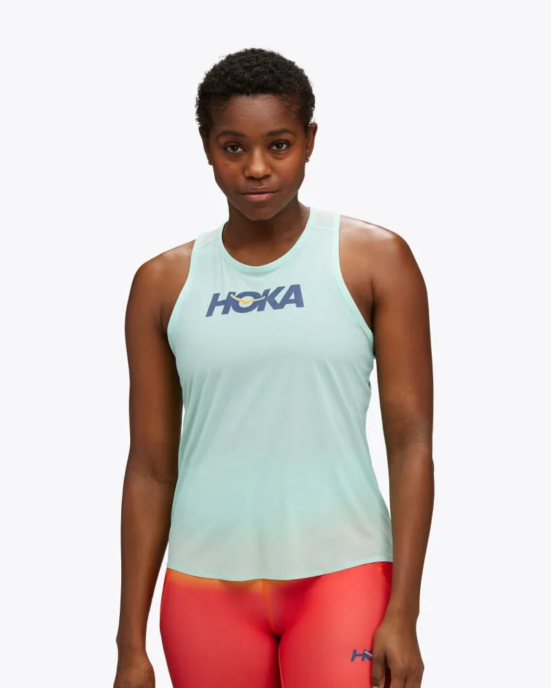 Women's Airolite Run Tank Top in Cloudless/Marathon - 1