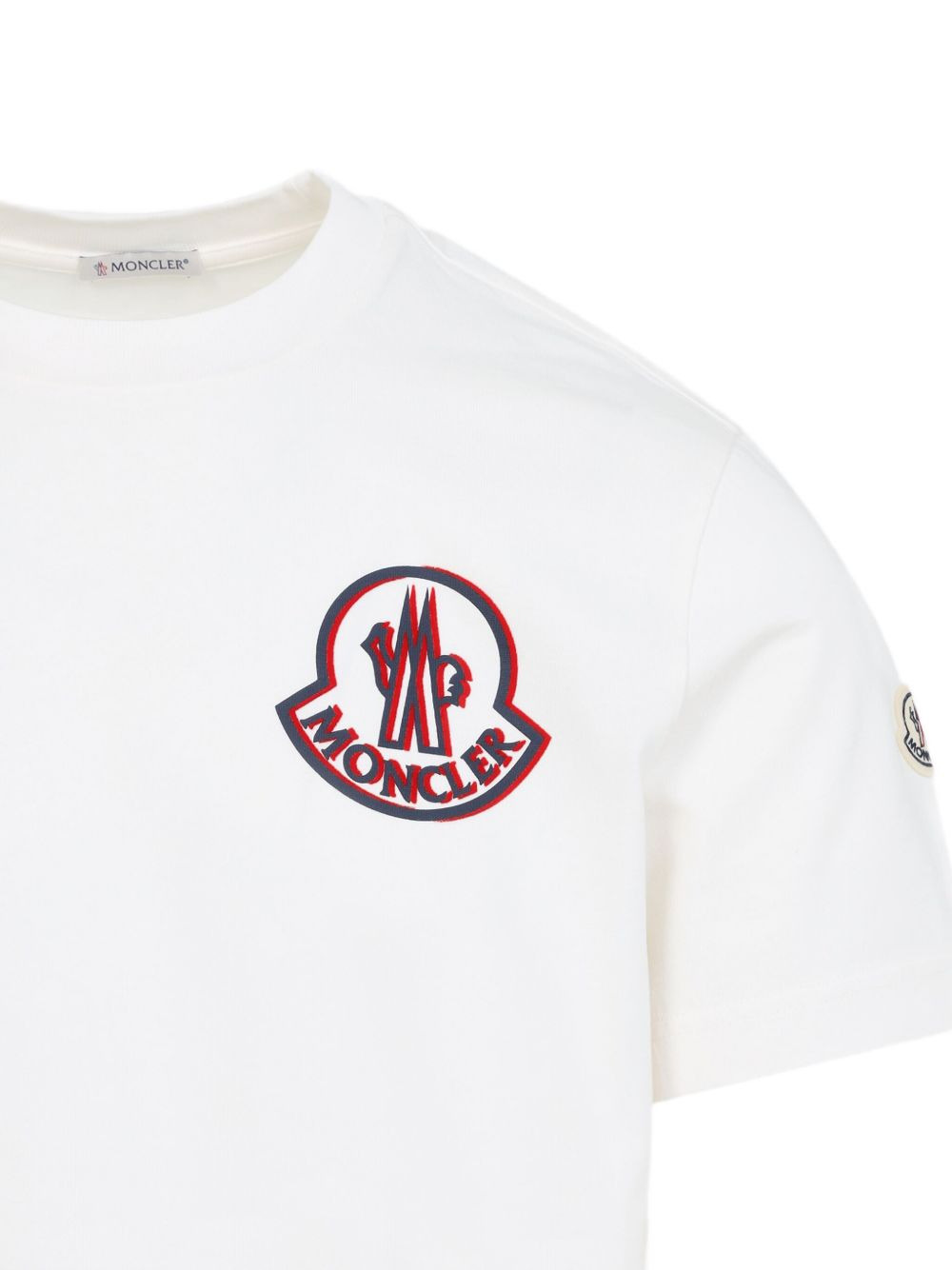 logo-patch cotton T-shirt - 3