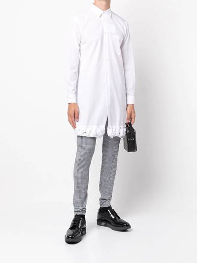 Comme des Garçons Homme Plus contrast-trim cotton shirt outlook