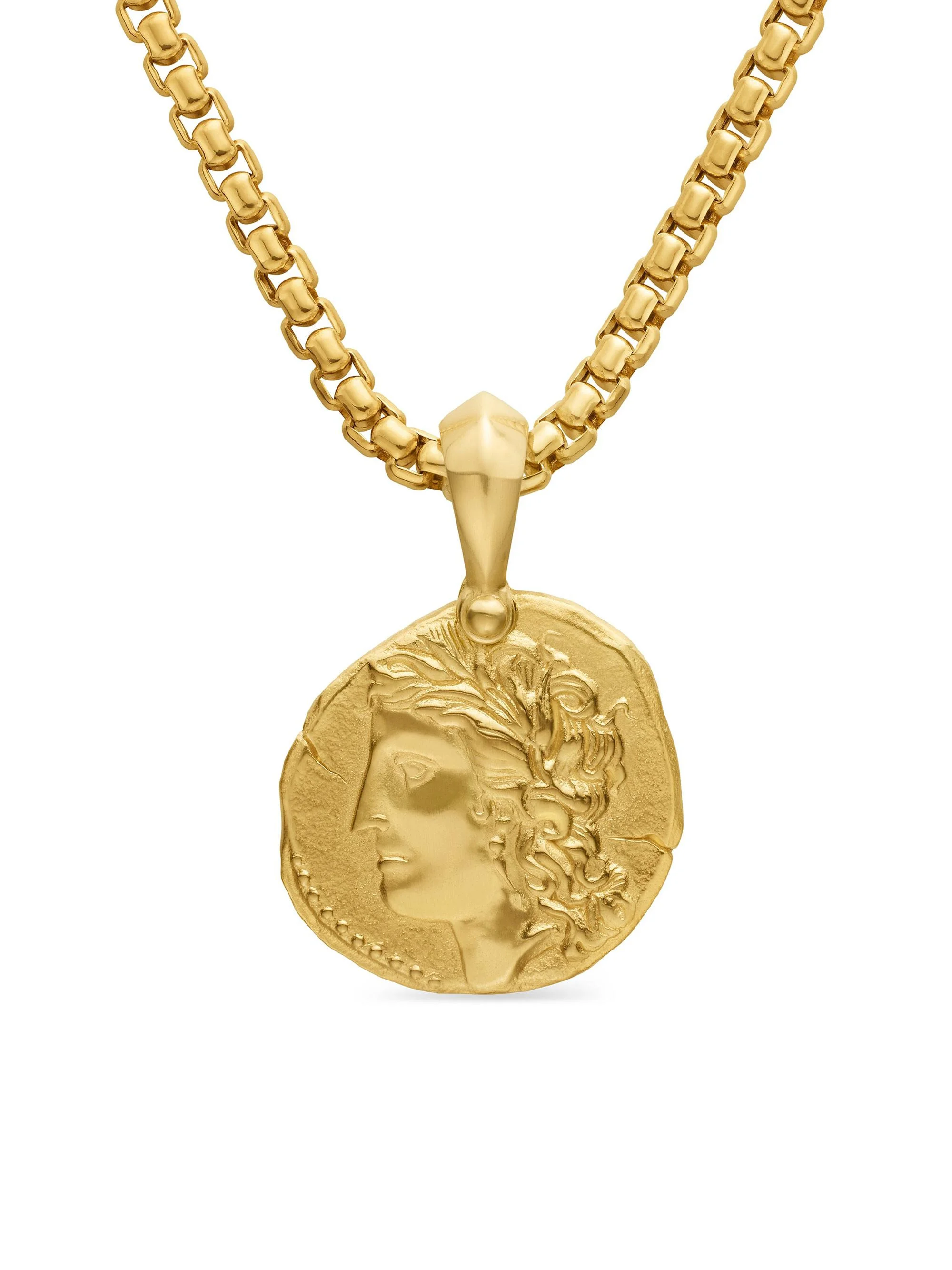 Men's Virgo Amulet in 18K Yellow Gold, 27mm - Gold - 1