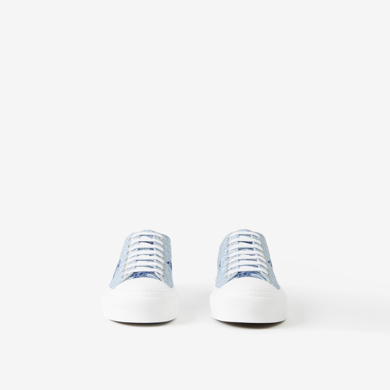 Burberry EKD Monogram Cotton Sneakers outlook