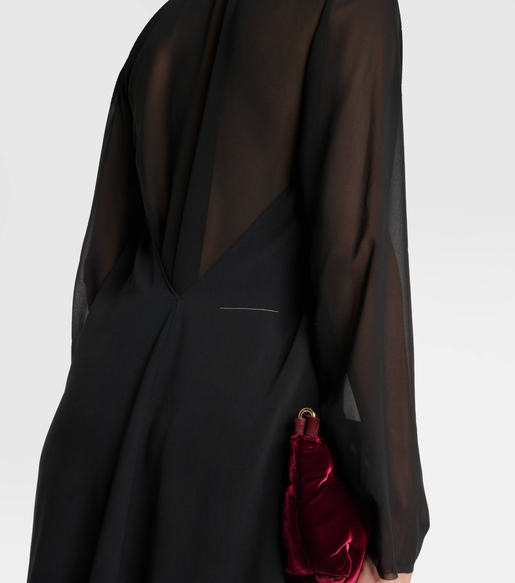 Draped midi dress - 6