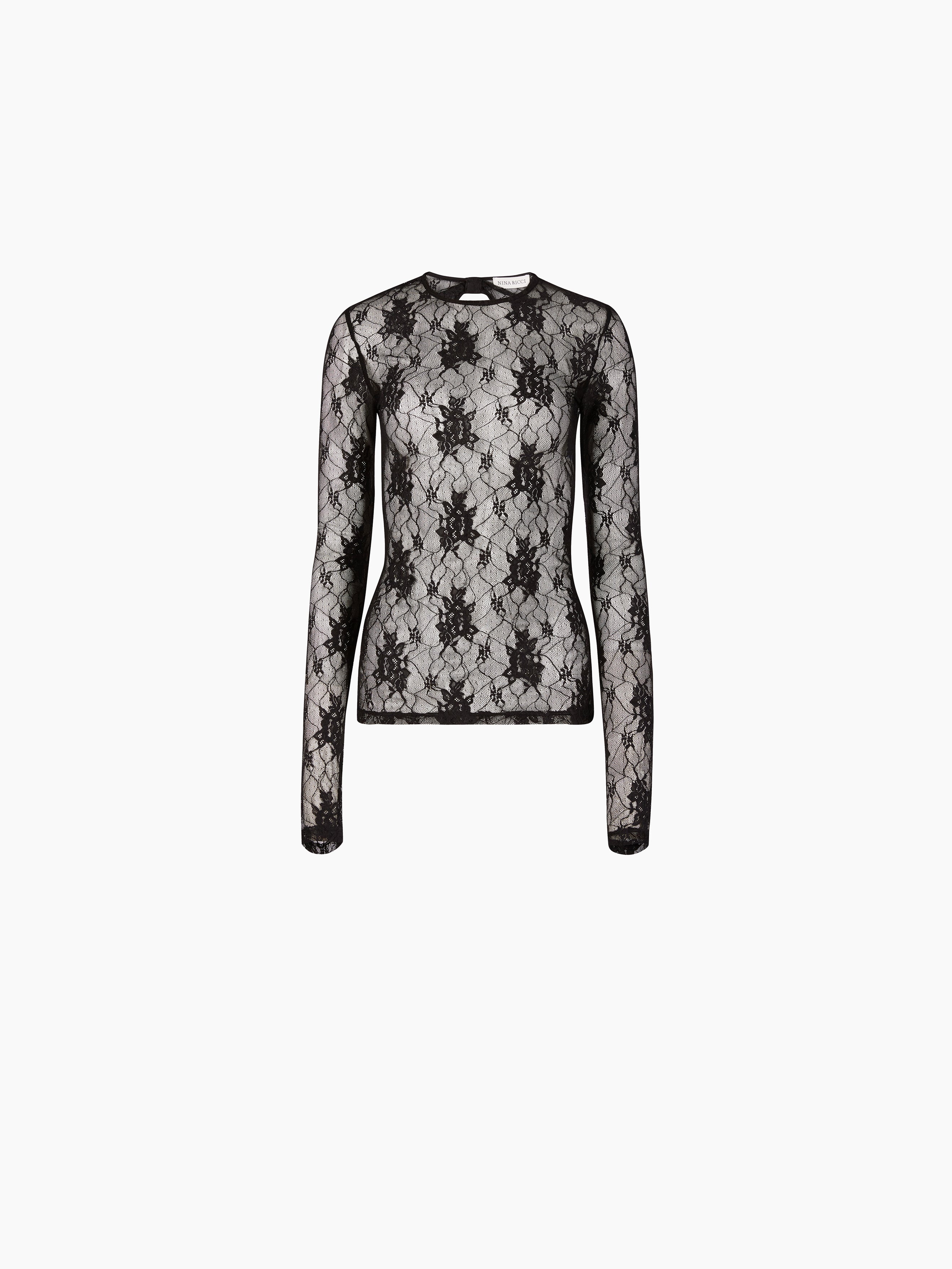 LACE BACKLESS TOP - 5