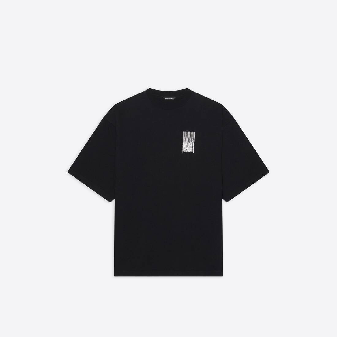 Barcode Wide Fit T-shirt  in Black - 1