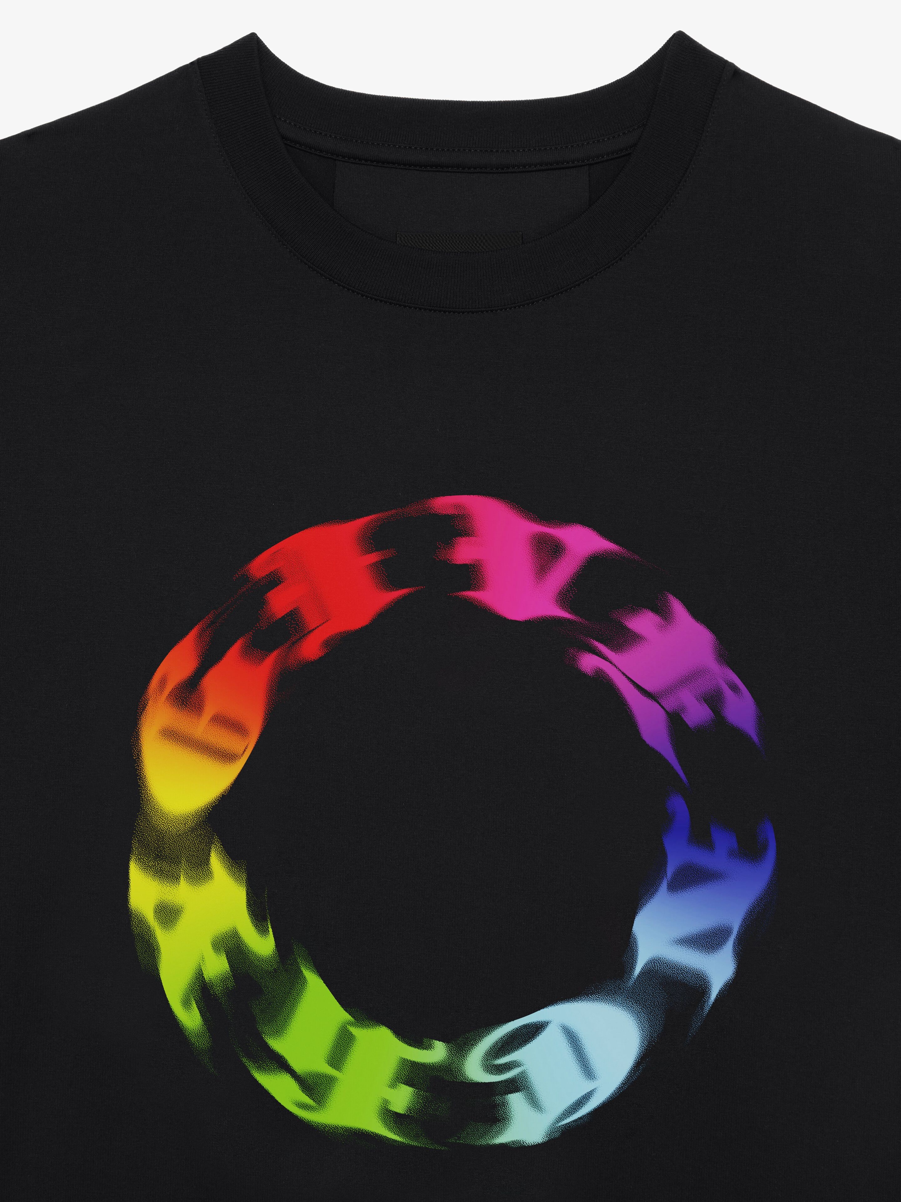 OVERSIZED T-SHIRT IN COTTON WITH GIVENCHY CIRCLE PRINT - 5