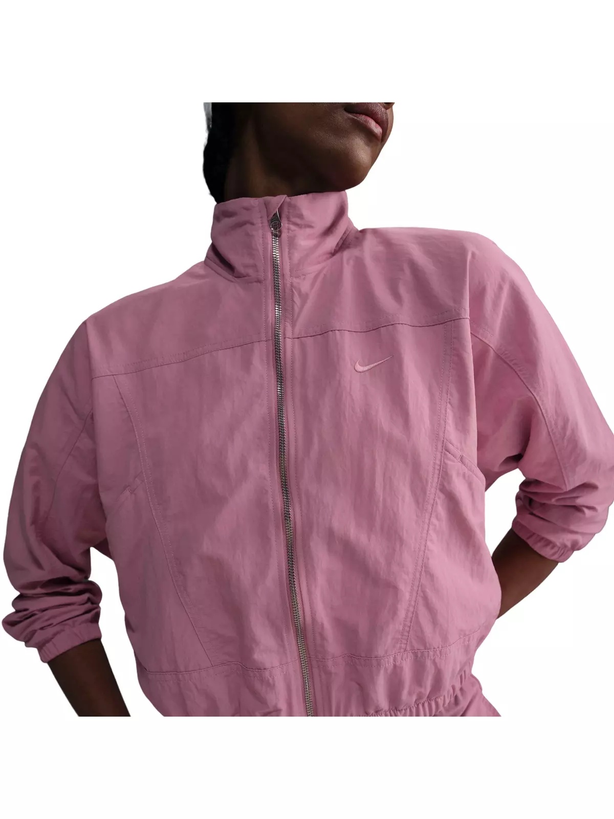 Women's Sportswear Everything Wovens Oversized Repel UV Protection Jacket - Pink - 3