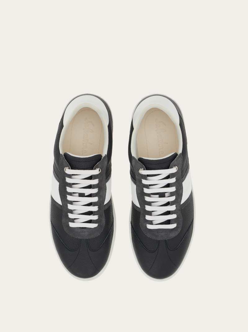 FERRAGAMO Low top sneaker with signature outlook