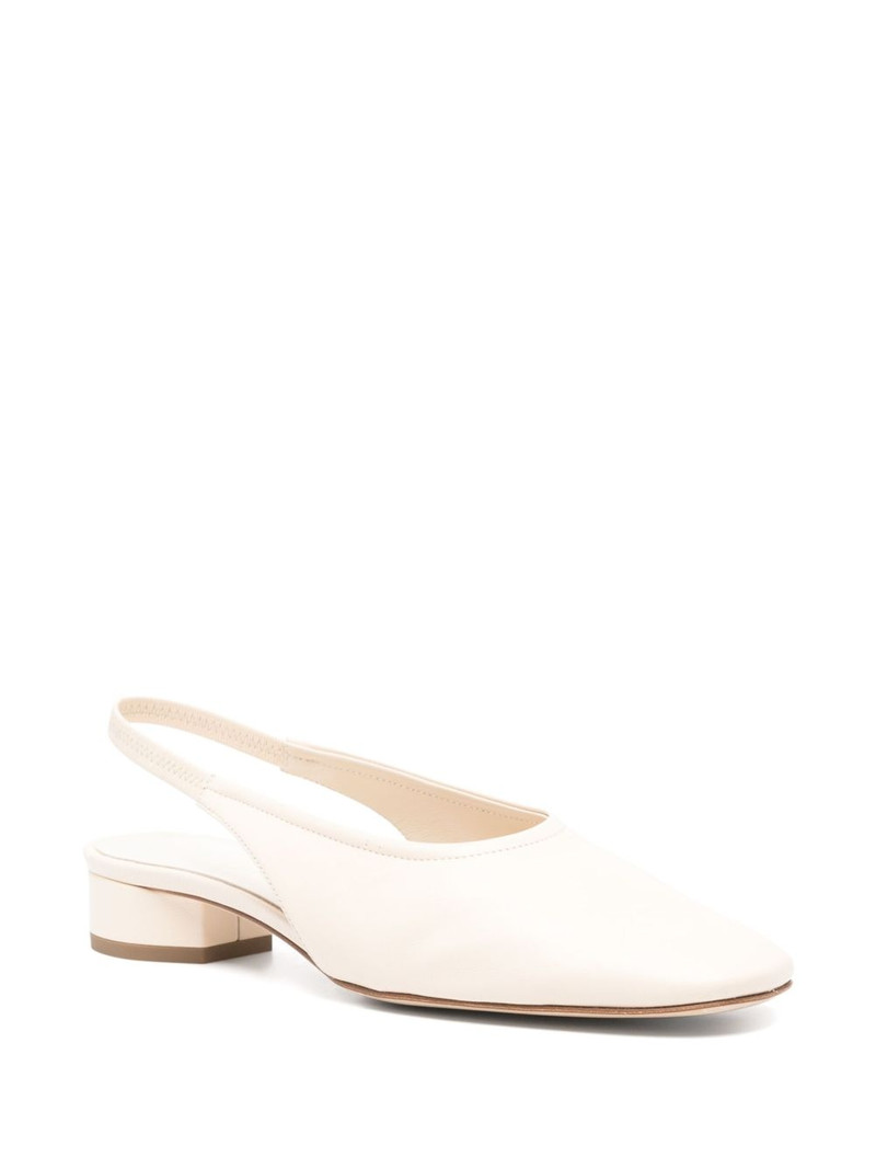 Aeyde 35mm leather slingback pumps outlook