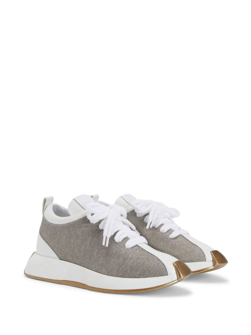Giuseppe Zanotti Ferox laminated-leather sneakers outlook