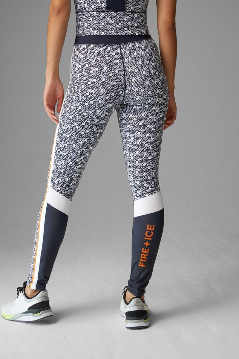 Christin Tights in Navy blue/White 3