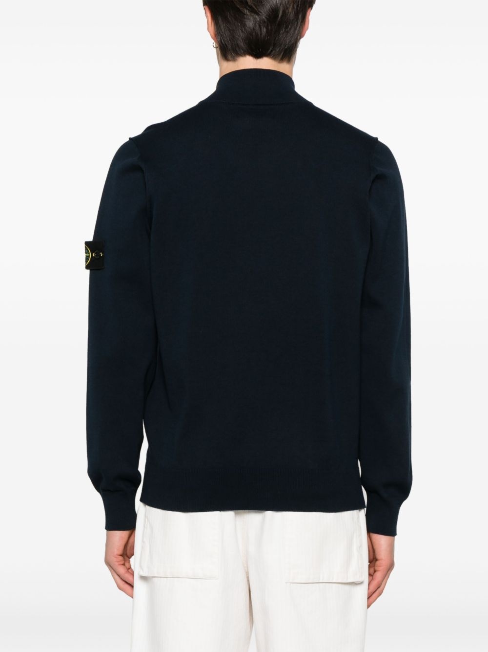 Compass-patch sweater - 4