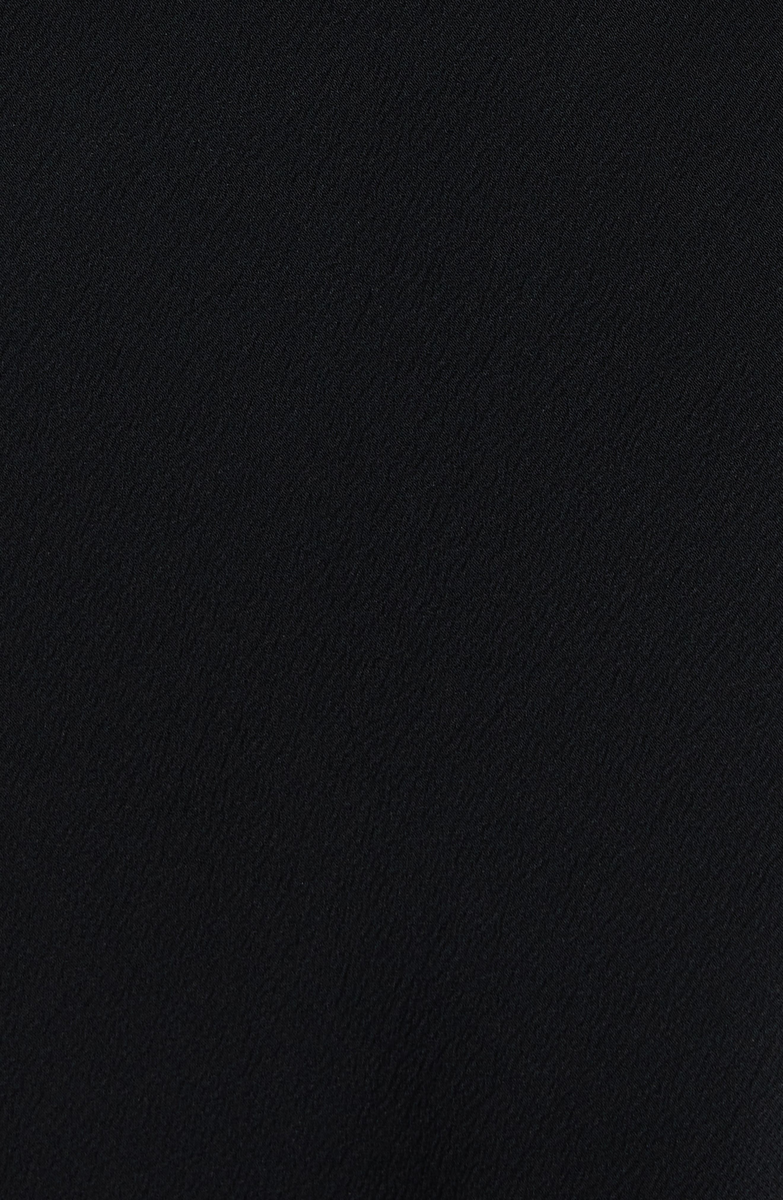 Chloé Semisheer Silk Georgette Dress in Black at Nordstrom - 6