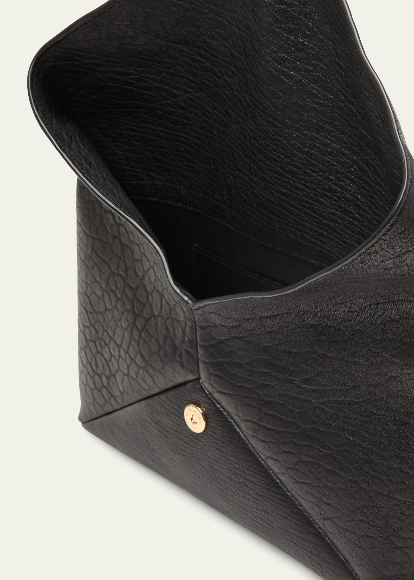 Large YSL Envelope Pouch Clutch Bag in Leather - 4