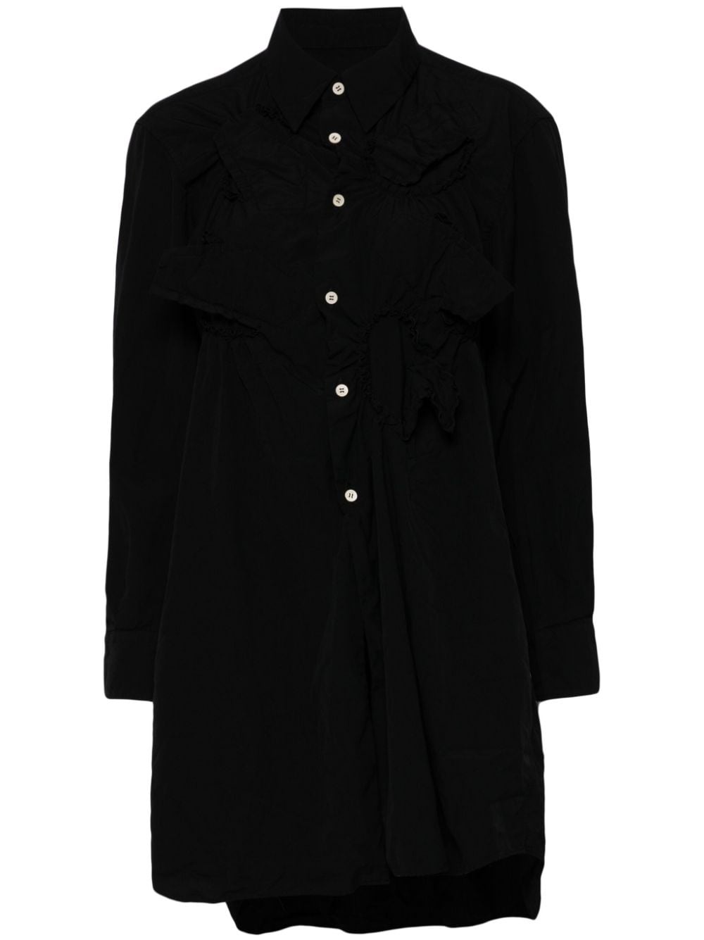 longline button-up shirt - 1