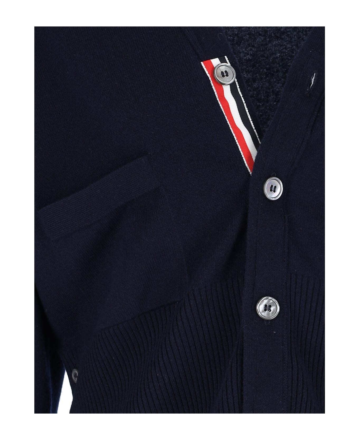 '4-bar' Crop Cardigan - 3