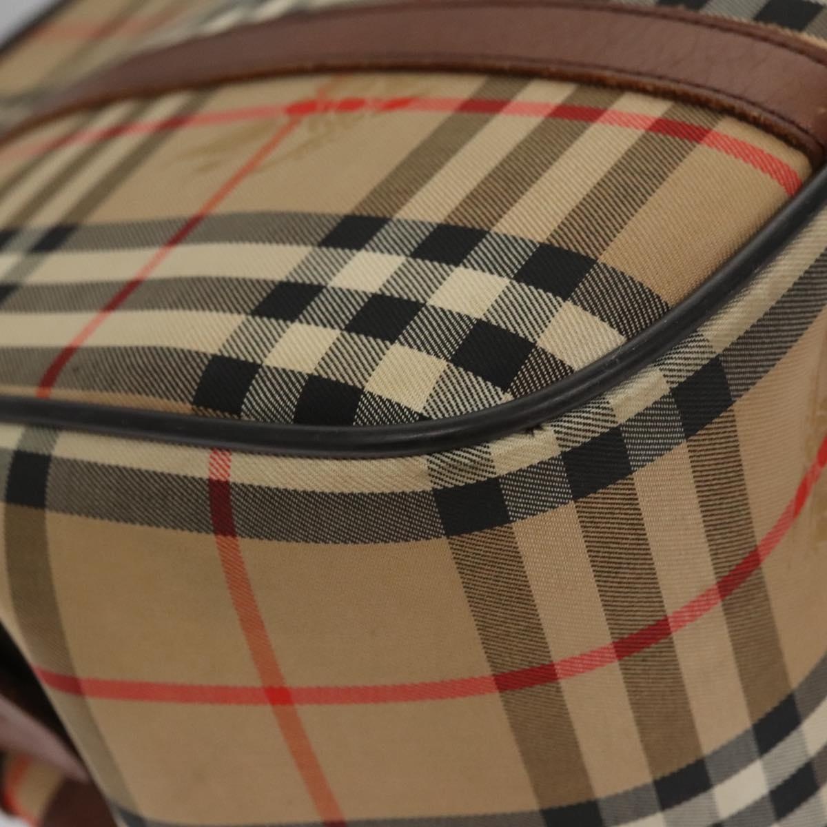 Burberry Nova Check Hand Bag Canvas Beige - 12