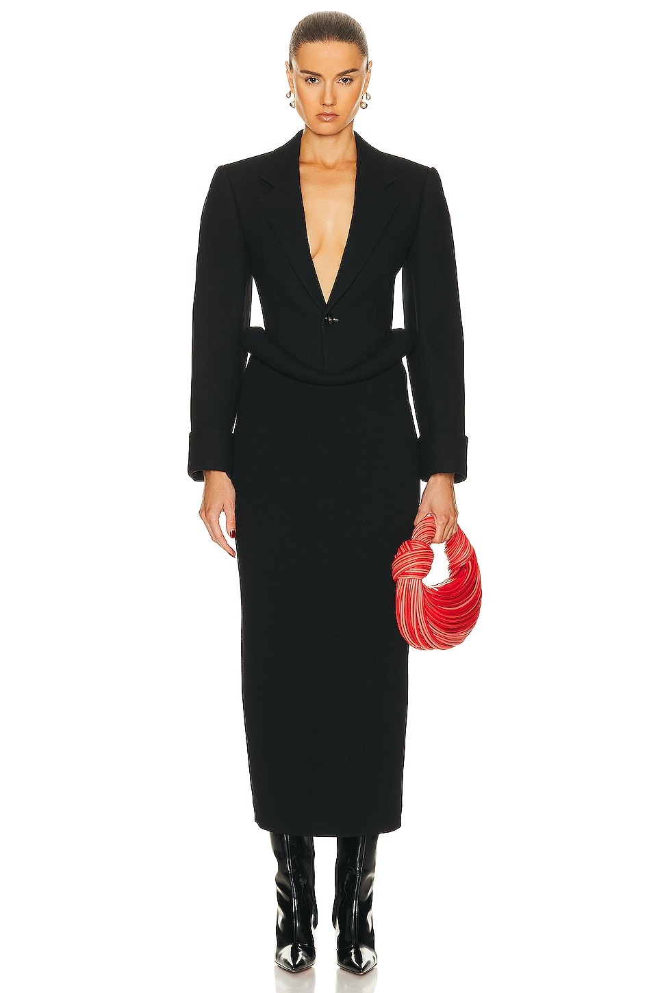 Viscose Compact Frise Skirt - 4