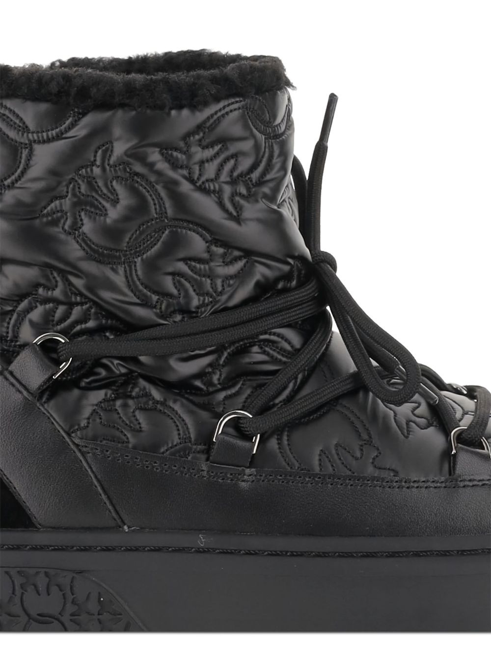 quilted platform boots - 4