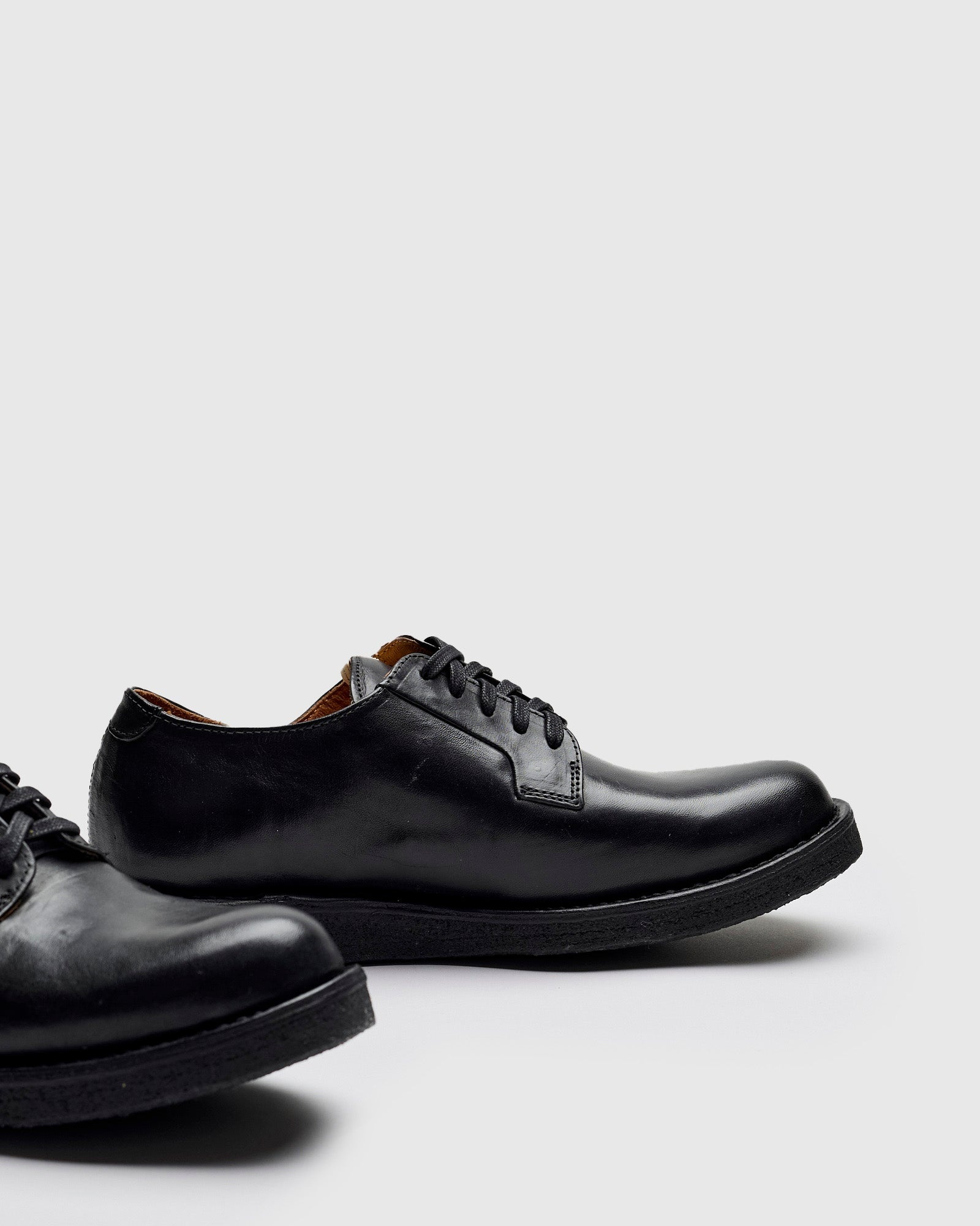 G.P.O-Folk Derby in Black Horsehide - 4