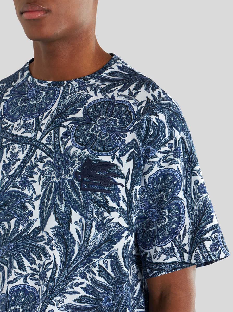 FOLIAGE PRINT JERSEY T-SHIRT - 3