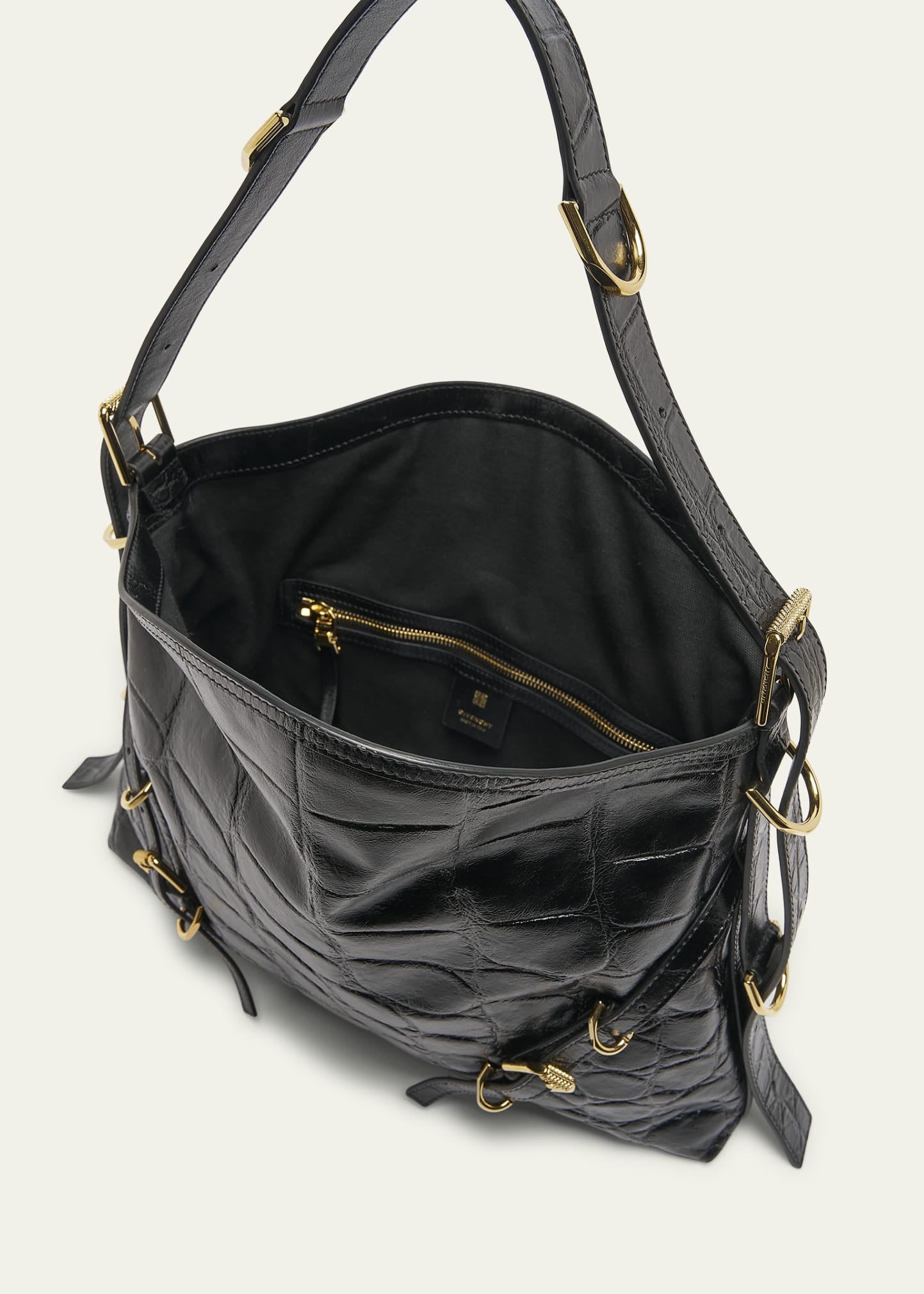 Voyou Medium Bag in Embossed Leather - 4