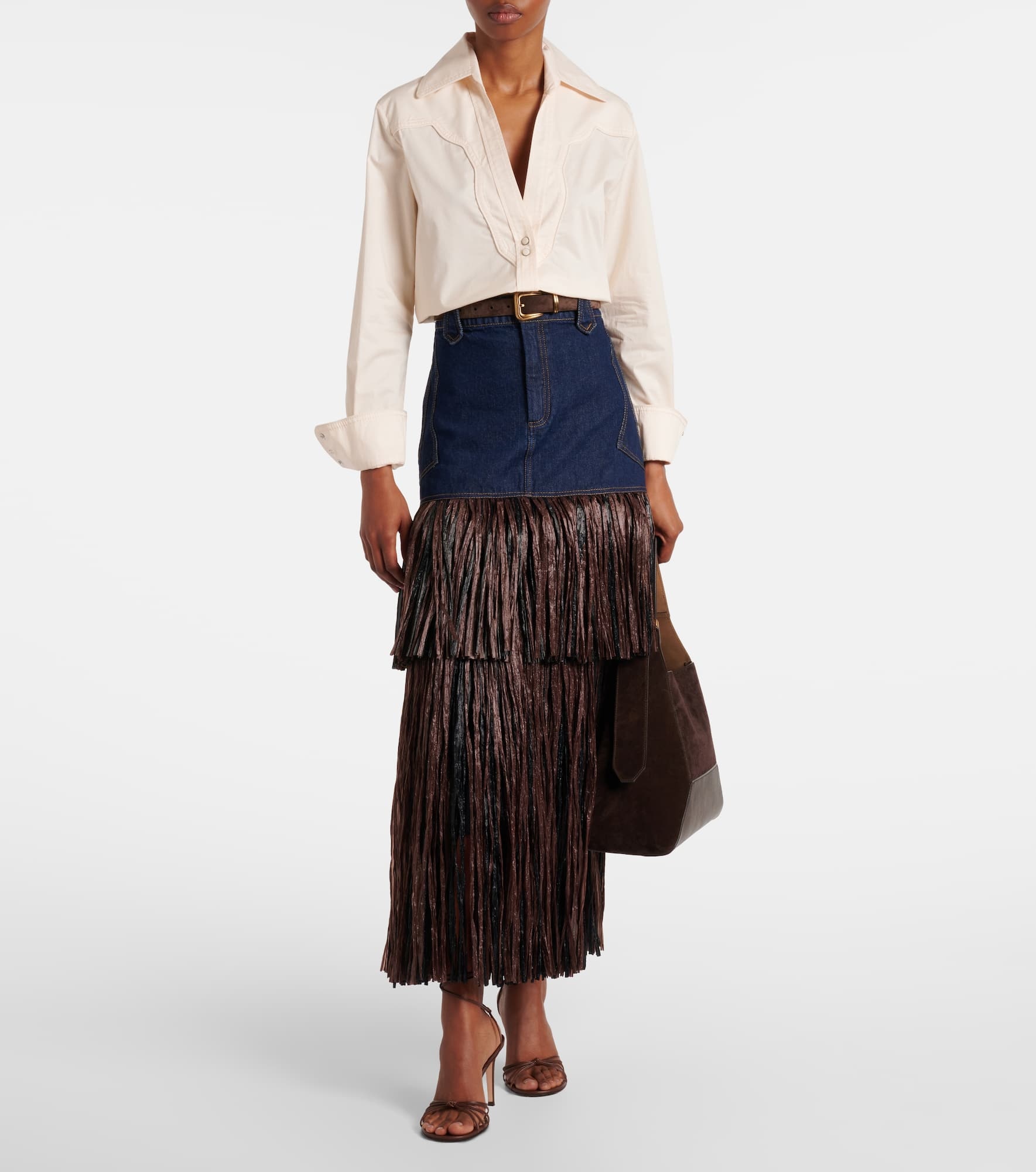 Cotton-blend poplin shirt - 2