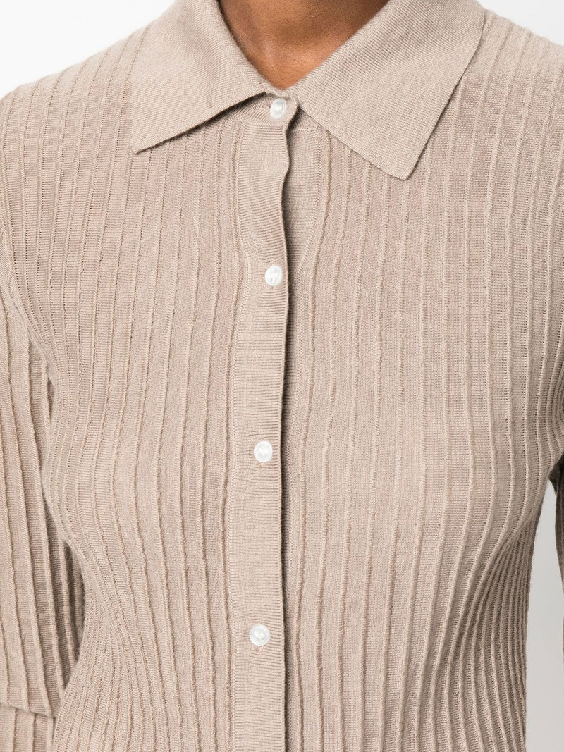 ribbed-knit cashmere cardigan 5