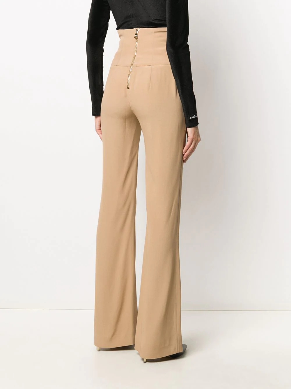 high-waist straight-leg trousers - 4