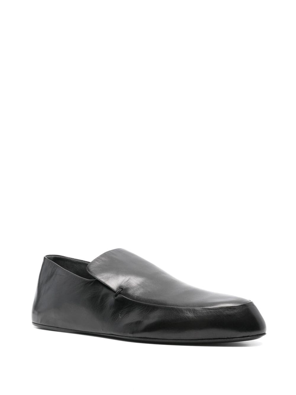 slip-on leather loafers - 2