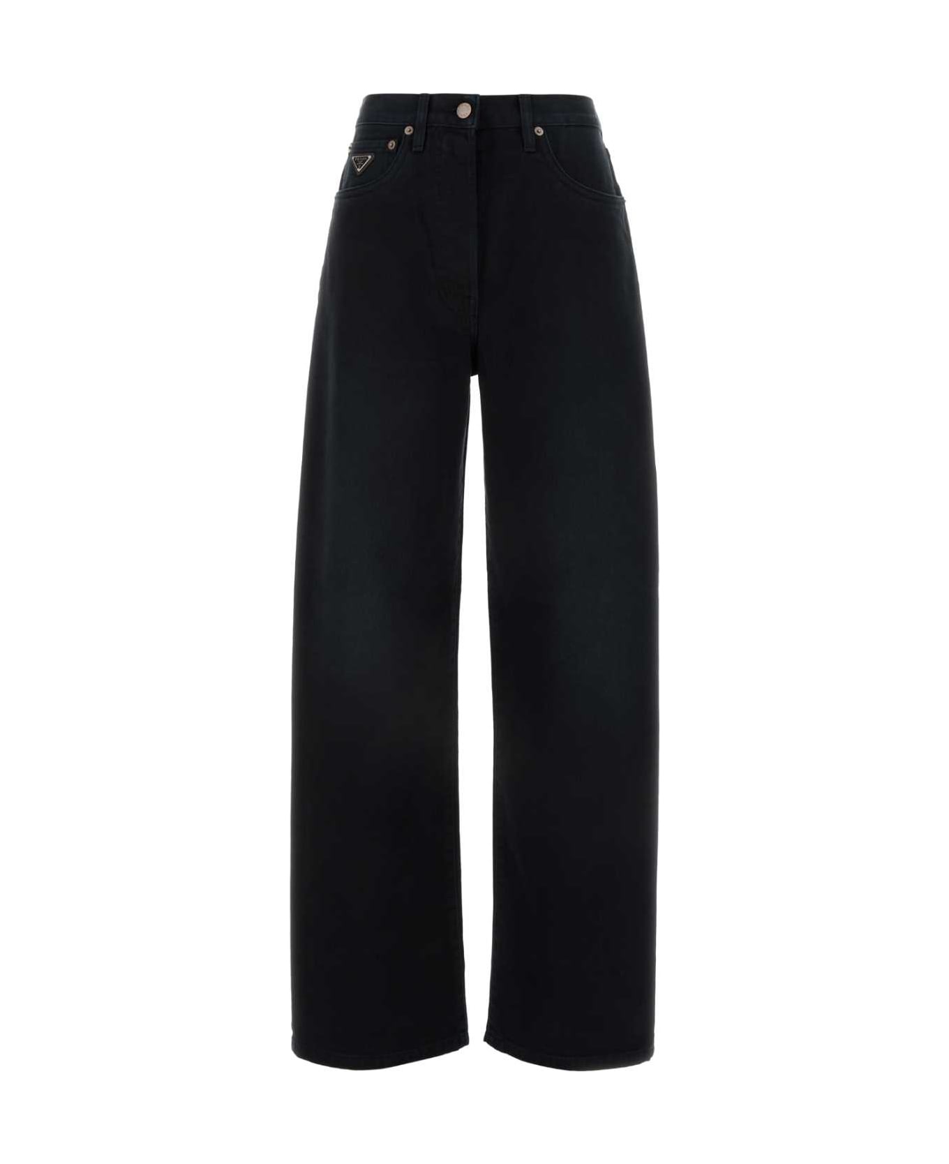【送料&関税込】Prada Black Denim Wide-leg Jeans Prada Black wide-leg jeans | TheDoubleF