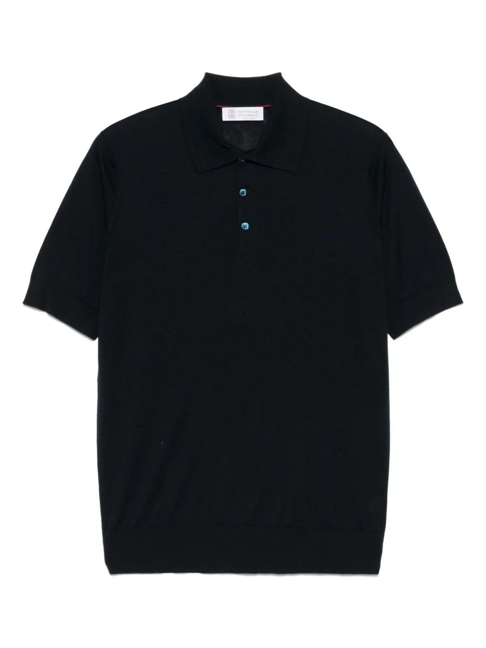 knitted polo shirt - 1