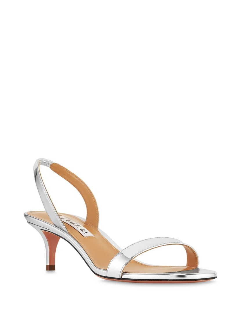 50mm So Nude leather slingback sandals - 3