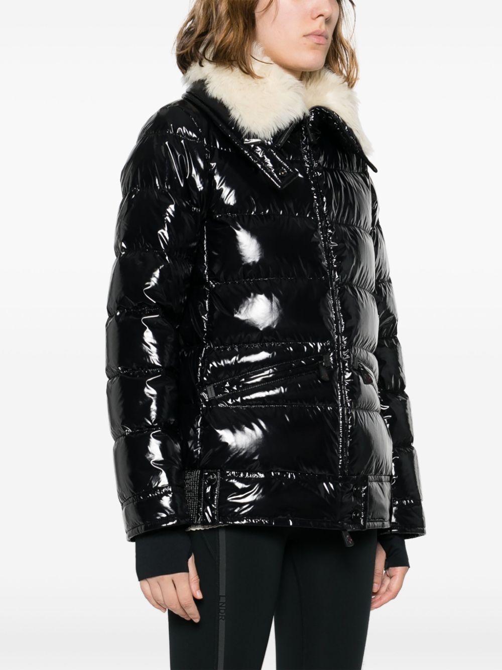 funnel-neck padded jacket - 3