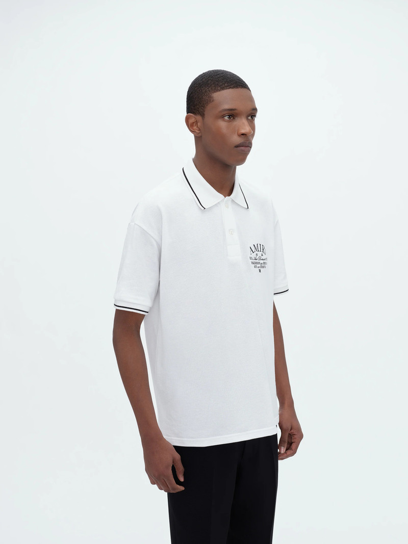 AMIRI ARTS DISTRICT PIQUE POLO 3
